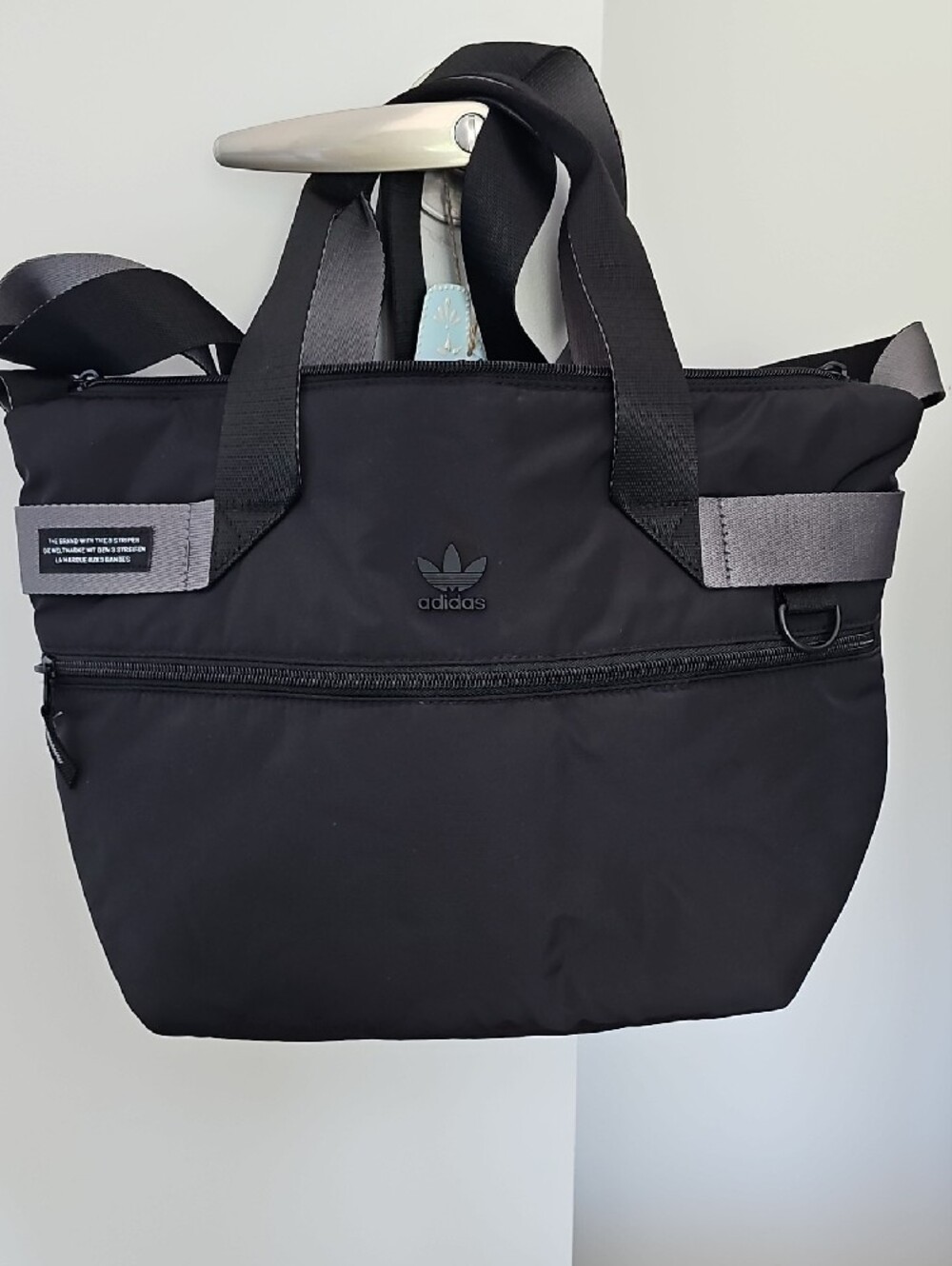 Adidas Black and Gray Crossbody Bag - Picture 2 of 2